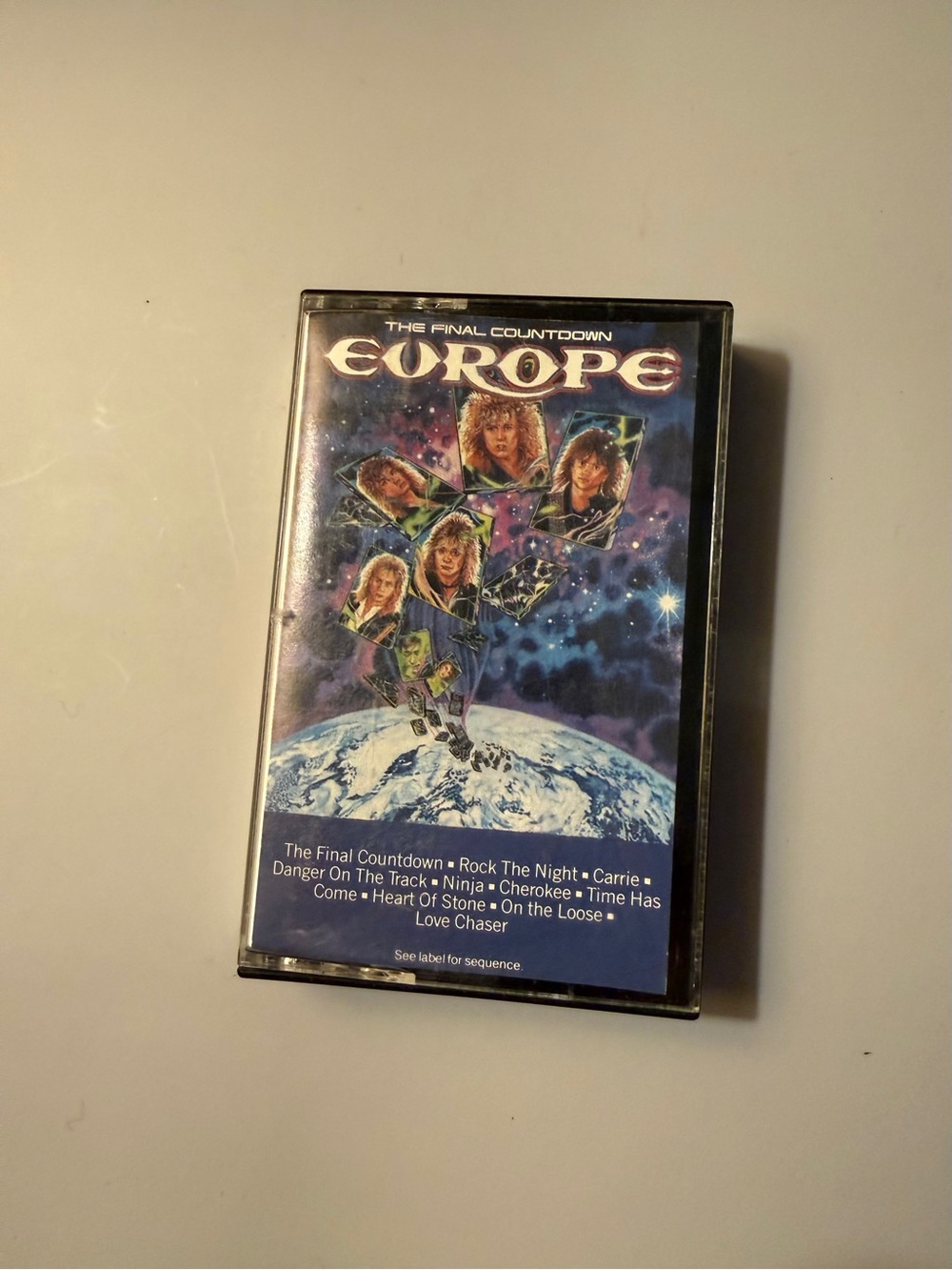 Europe "The Final Countdown" Cassette Tape